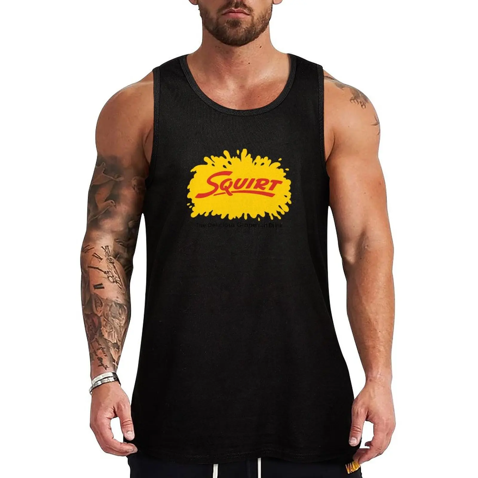 

squirt the delicious grapefruit drink Tank Top Sleeveless T-shirt Vest for boy mens clothing