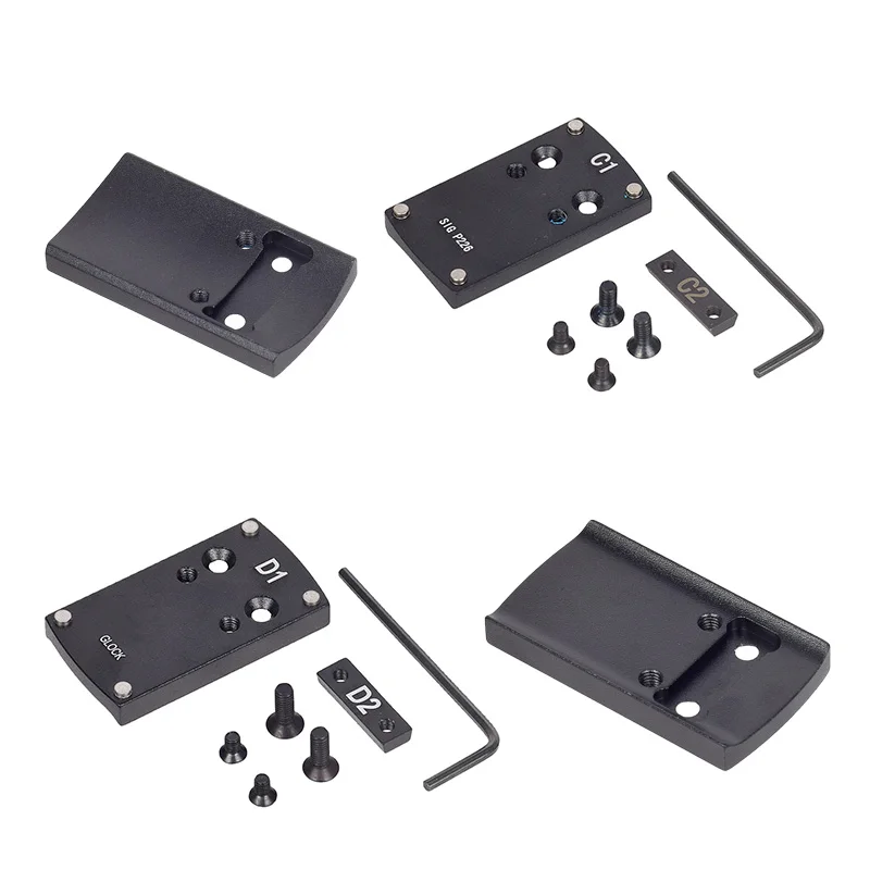 Universal Tactical Optics Red Dot Sight Base Series A1 B1 C1 D1 E1 F1 Scope Mount For 1911 HK USP P226 XD Mount Adapter Plate view 5