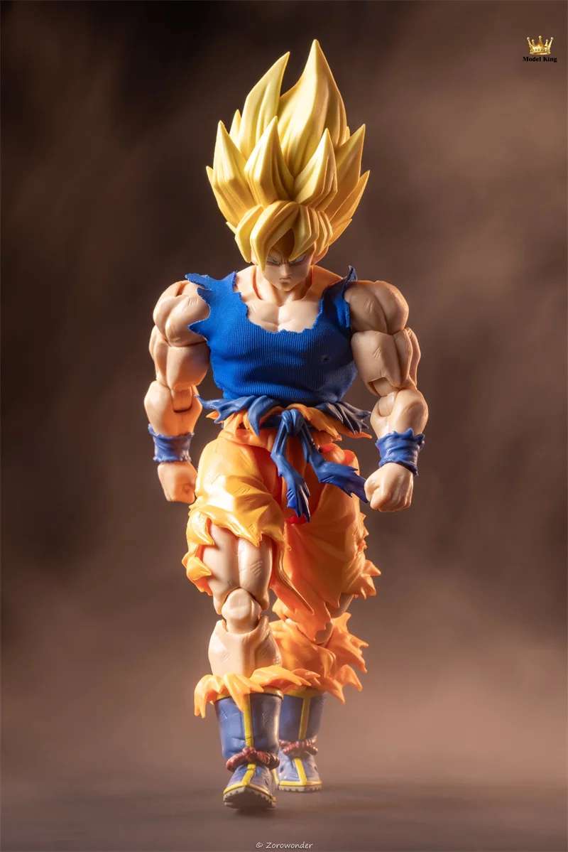 Handmade shf 1/12 ScaleDragon Ball Sun Wukong 3.0 Tight Blue T-shirt Accessories 6” Male Soldier Action Figures Body Model