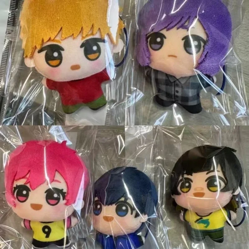 Autentyczny pluszowy brelok Bandai Blue Lock, anime, gadżety promocyjne, Isagi Yoichi, Nagi Seishiro, Mikage Reo, Rin Itoshi, Itoshi Sae
