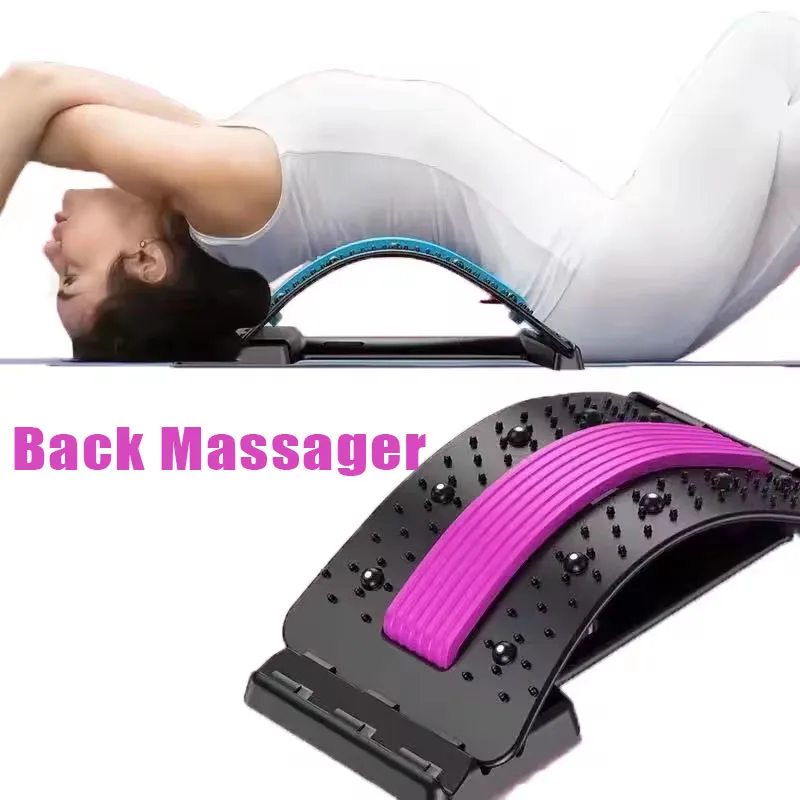 

Массажные инструменты Massageador Magic Stretch Фитнес Поясничная поддержка Релаксация позвоночника Облегчение боли Массажер для спины Оборудование для носилок