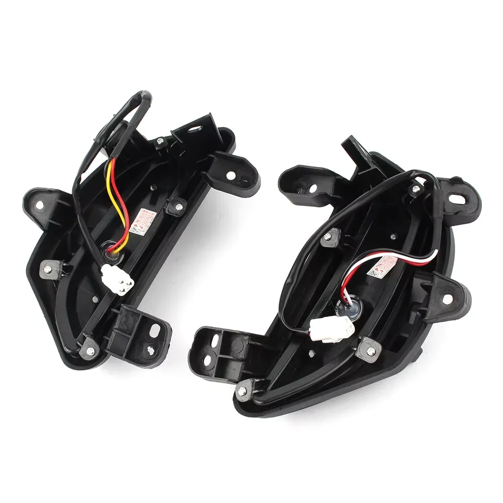 For Mazda 3 Axela 2014 2015 2016 Dual Color LED Daytime Running Light Dynamic Turn Signal Fog Lamp Cover