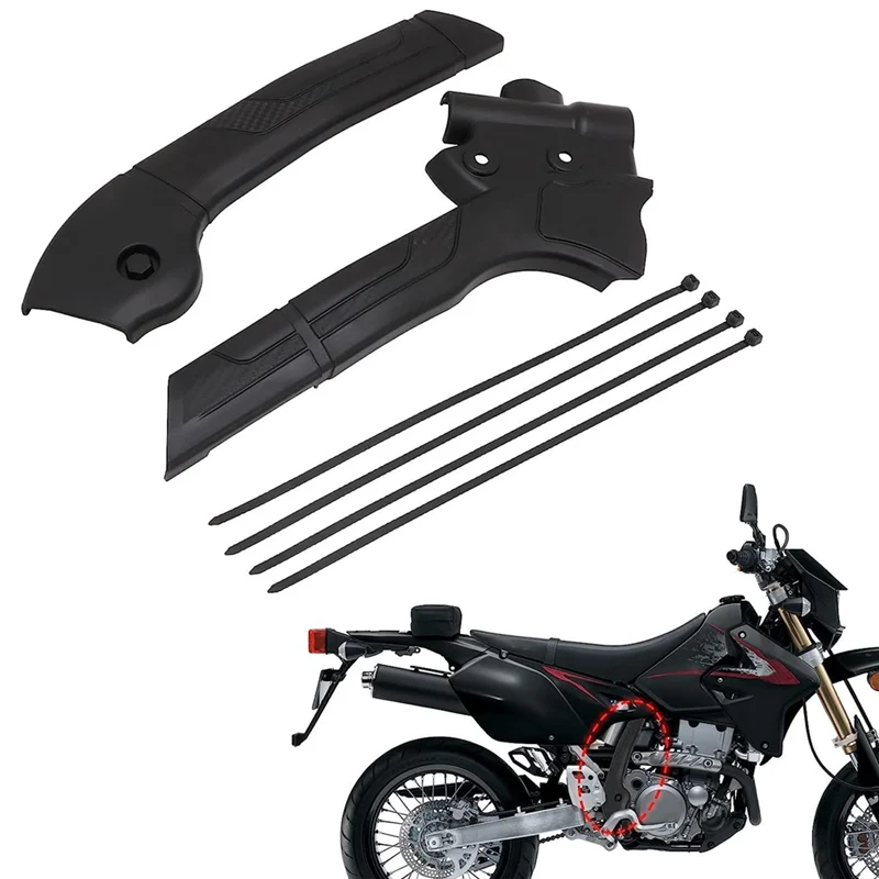 Motorcycle Frame Guard Cover Protector for Suzuki DRZ400 DRZ400S DRZ400SM DRZ 400 400S 400SM ,Black