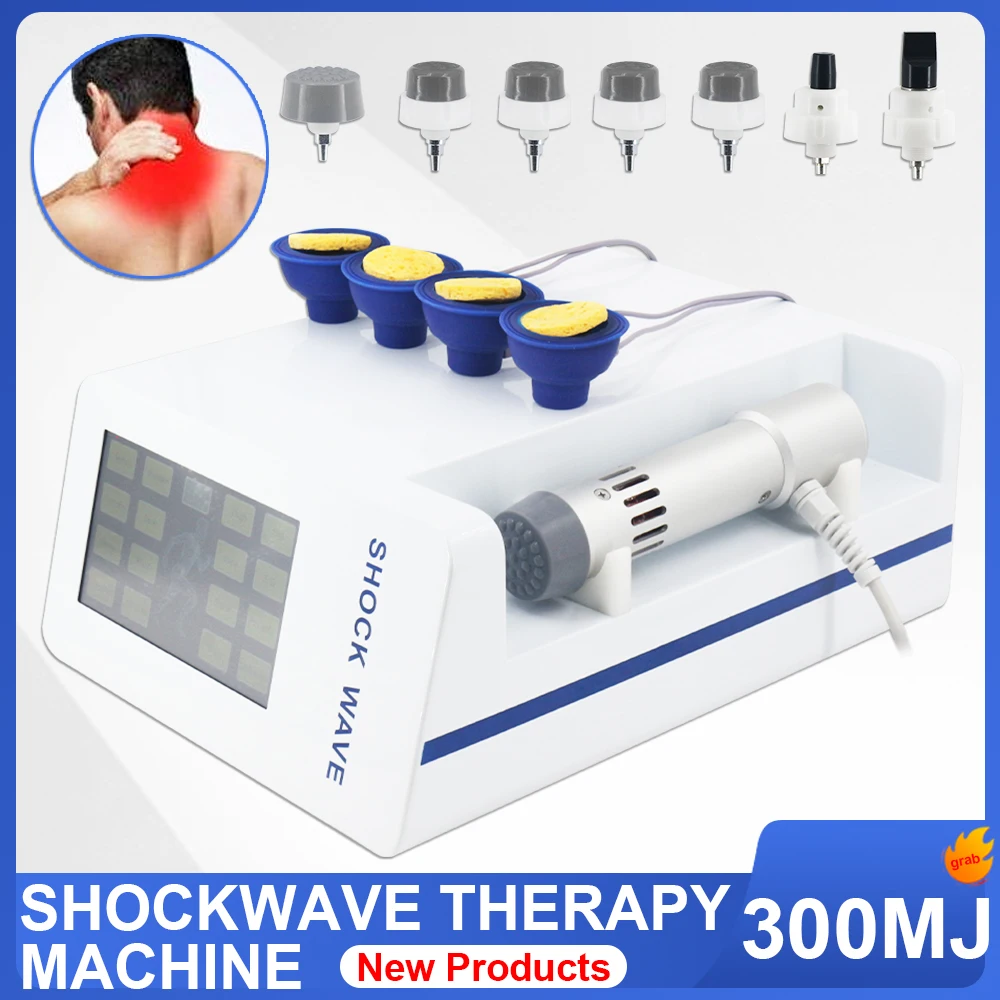 Professional Shock Wave Therapy Machine For ED Treatment And Relieve Muscle Pain New 300MJ Physiotherapy Shockwave EMS Massager