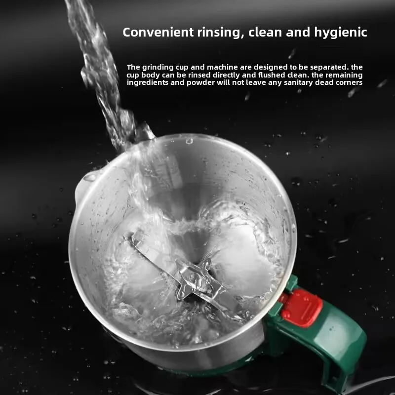 Broyeur électrique sec/humide 110V/220V, acier inoxydable 304 détachable, 3 vitesses 600ML pour herbes/épices/grains Ultra-fins