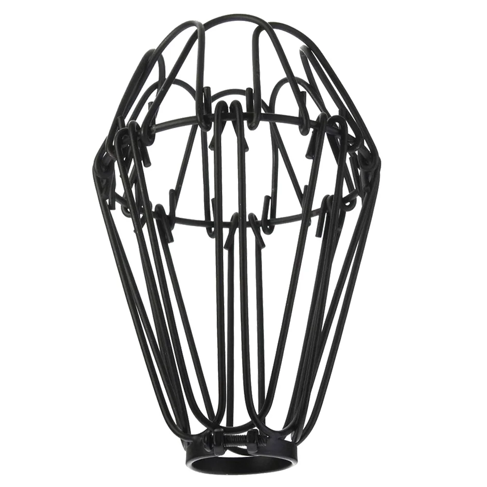 

Vintage Iron Wire Lamp Shades For Chandelier Diy Clip On Pendant Light Cage No Tools Required Decorative Black Shade Home Bar
