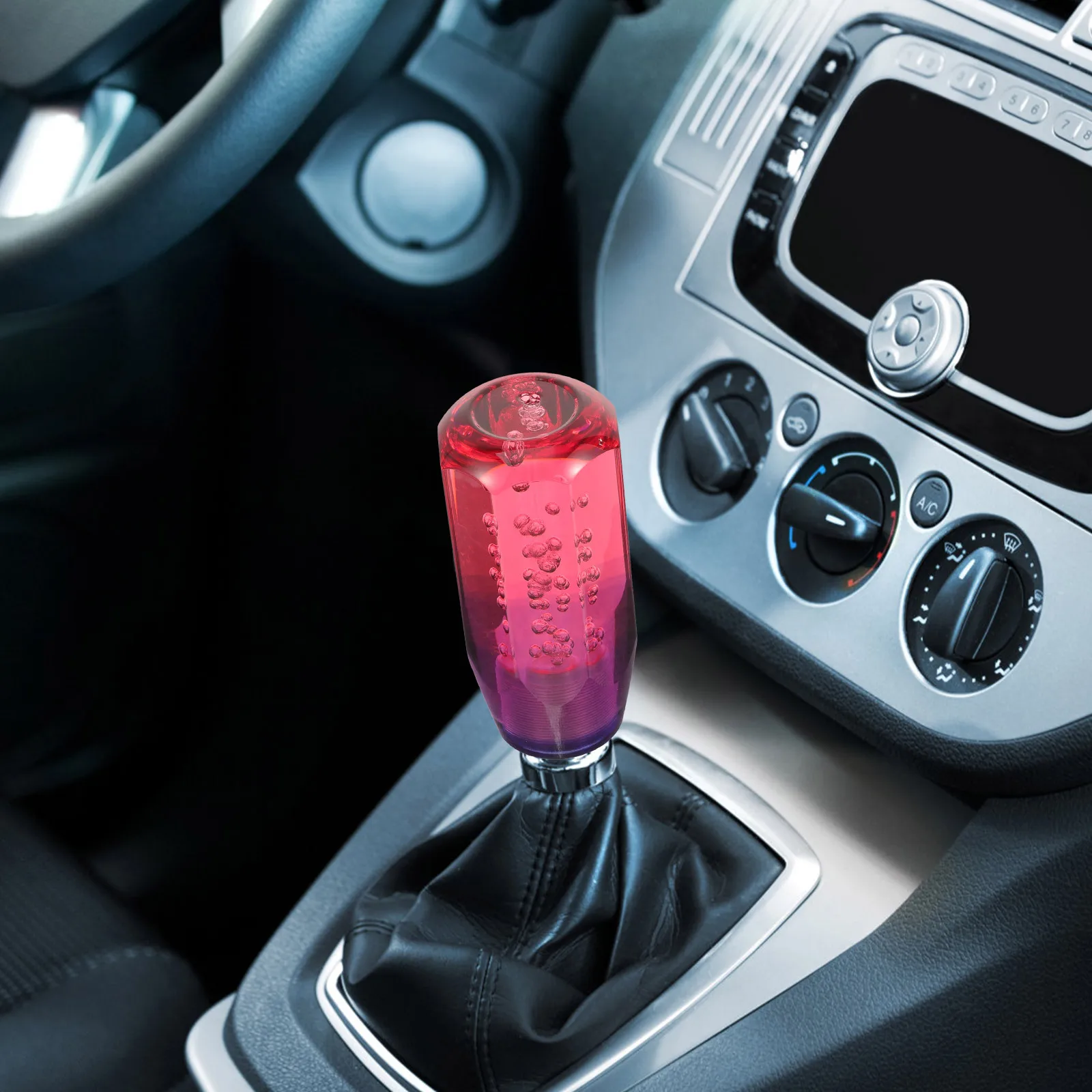 

Dual Color Gear Shift Knob 10Cm Acrylic Universal Shifter Handle For Manual Automatic Car Transmission Stick Shift Knobs Car