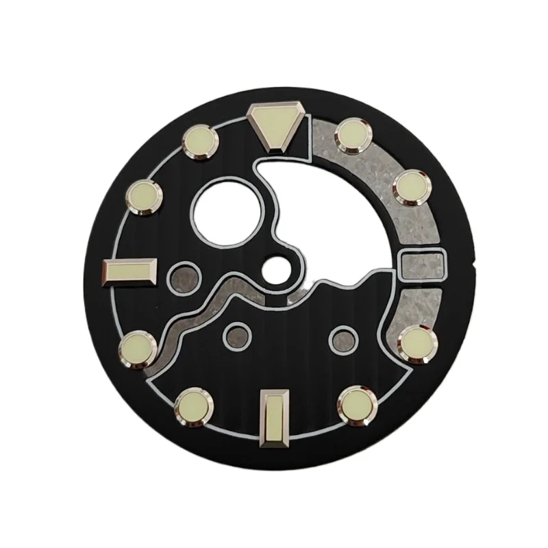 for-watch-accessories-285mm-skeletonized-dial-green-luminous-suitable-for-nh35-36-movements-fits-the-3-o'clock-position