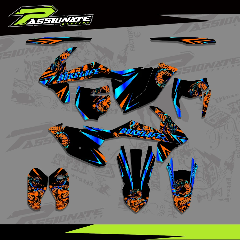 

Motorcycle Stickers Background Graphics Decals Kit For KTM 125 250 350 450 SX SXF 2016 2017 2018 EXC EXCF XCW 2017 2018 2019
