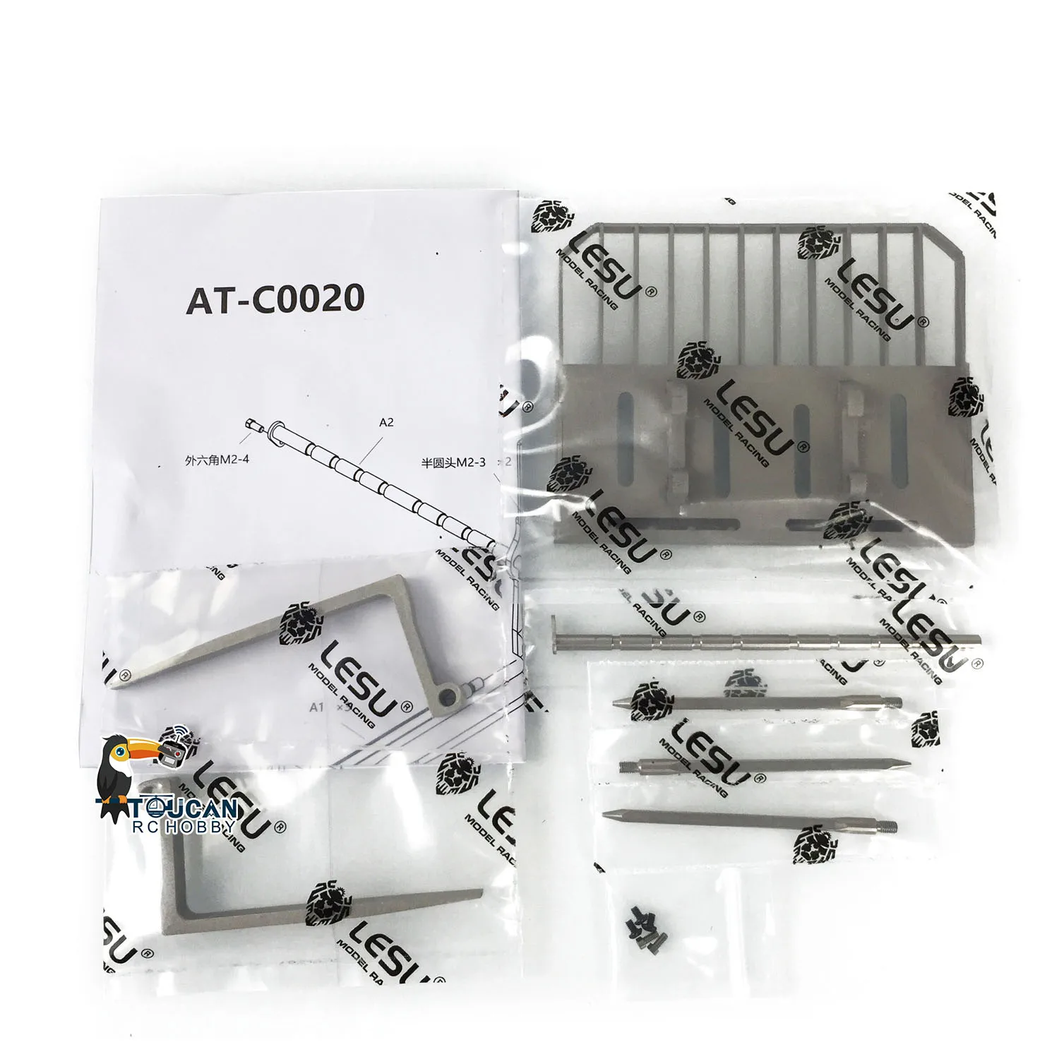 

LESU Metal Fork Bucket for 1/14 RC Hydraulic Skid Steer Loader DIY A0008 AT1050 Model Upgrade Accessory Spare Part