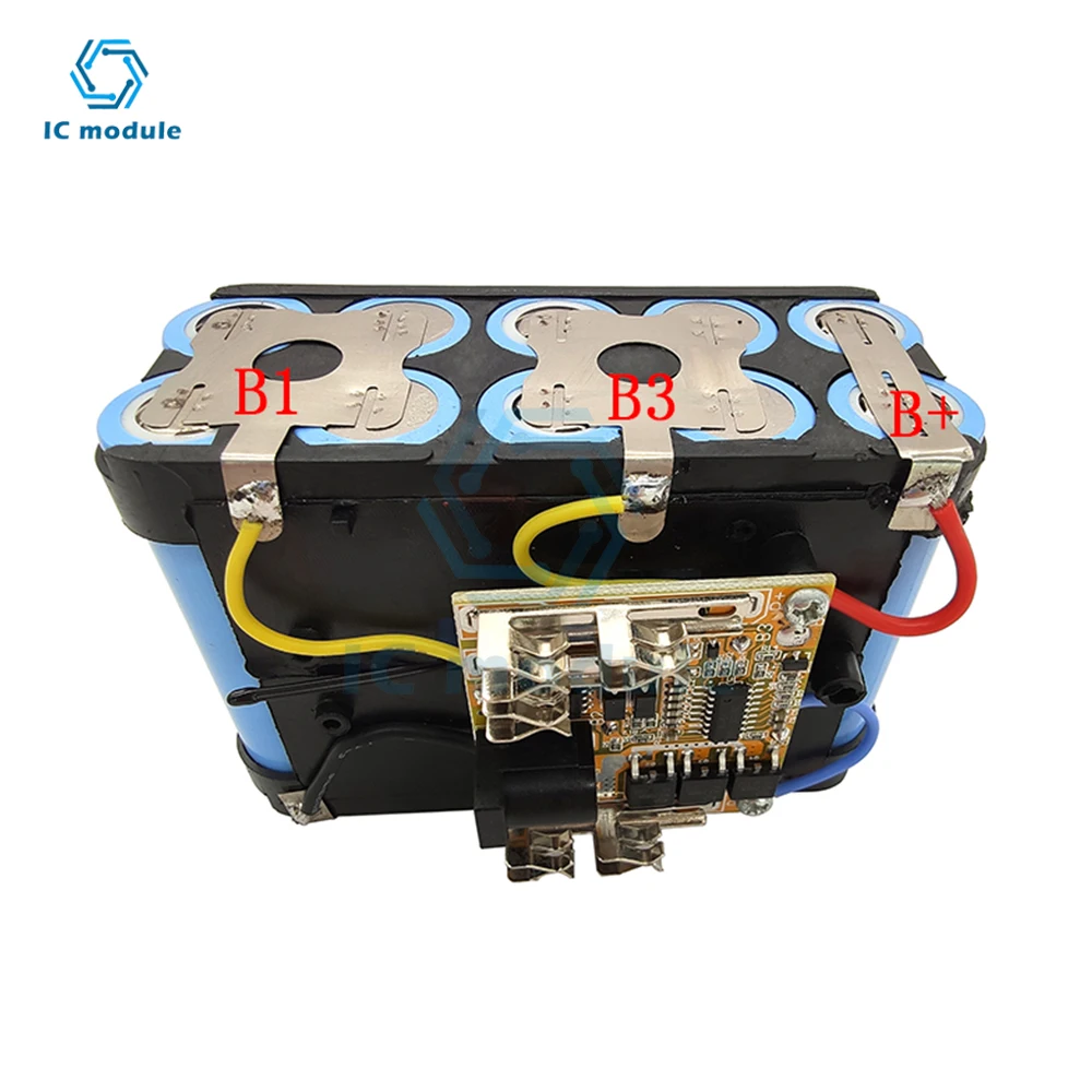 Circuito de protección de batería de litio de iones de litio 18650, 5S de placa de carga de 21V, módulo de celda Lipo, PCM, PCB, BMS para taladro