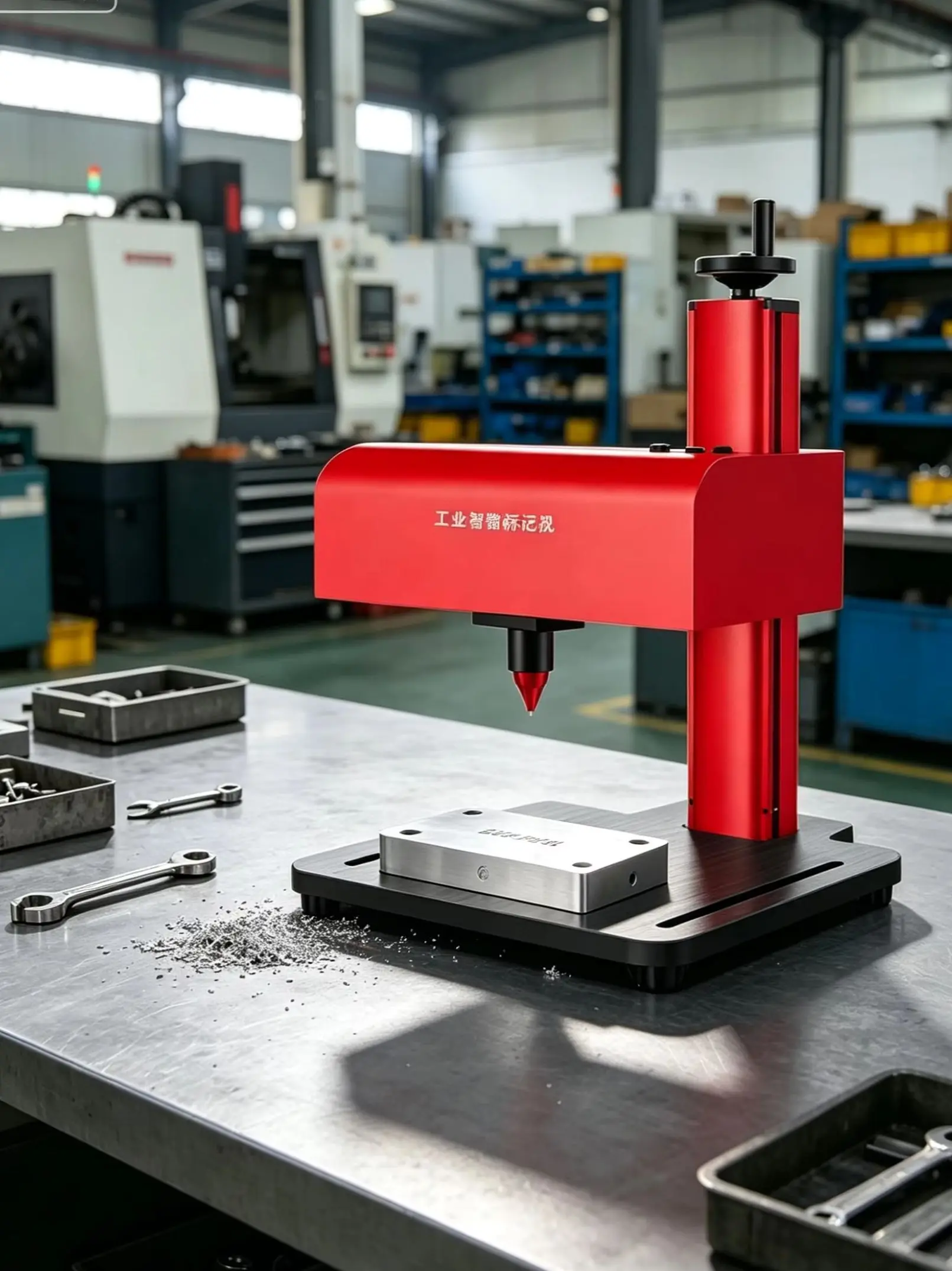 Pneumatic Desktop Marking Machine Metal Electric Engraving Machine Coding Machine For License Plate Aluminum Plate Nameplate