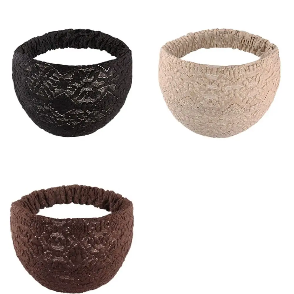 عدم الانزلاق شبكة زهرة عقال الشعر هوب الكورية نمط الدانتيل العصابات الشعر إكسسوارات الشعر جوفاء واسعة الجانب رئيس التفاف الفتيات #6