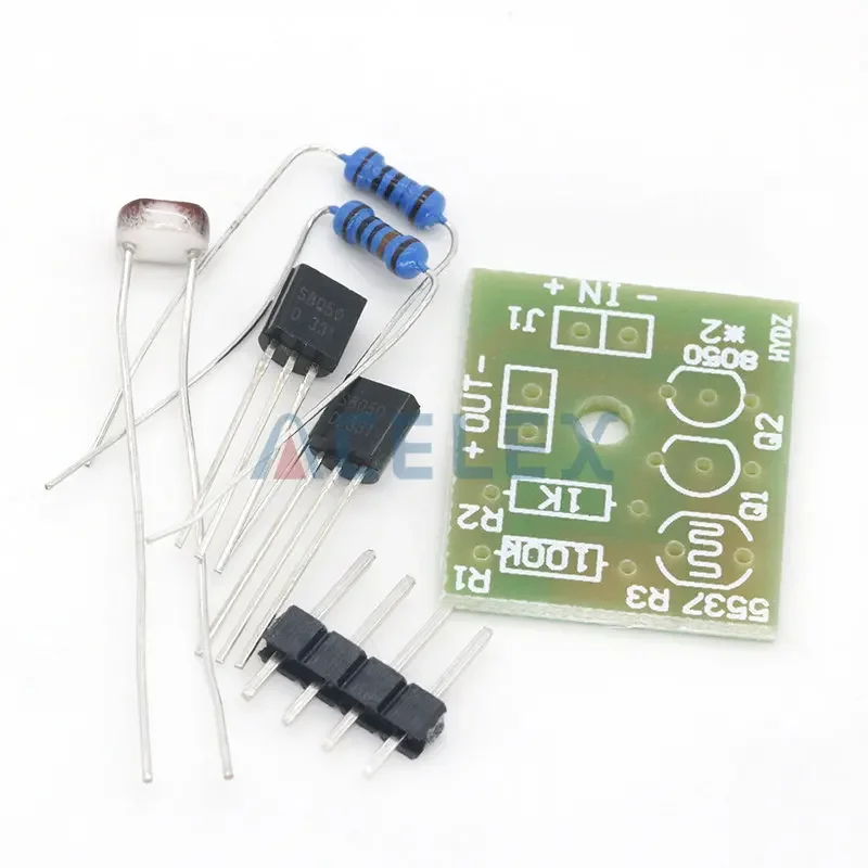DIY Kit Light Control Sensor Switch Suite Photosensitive Indução Switch Kits DIY Electronic Trainning Integrated Circuit Suite