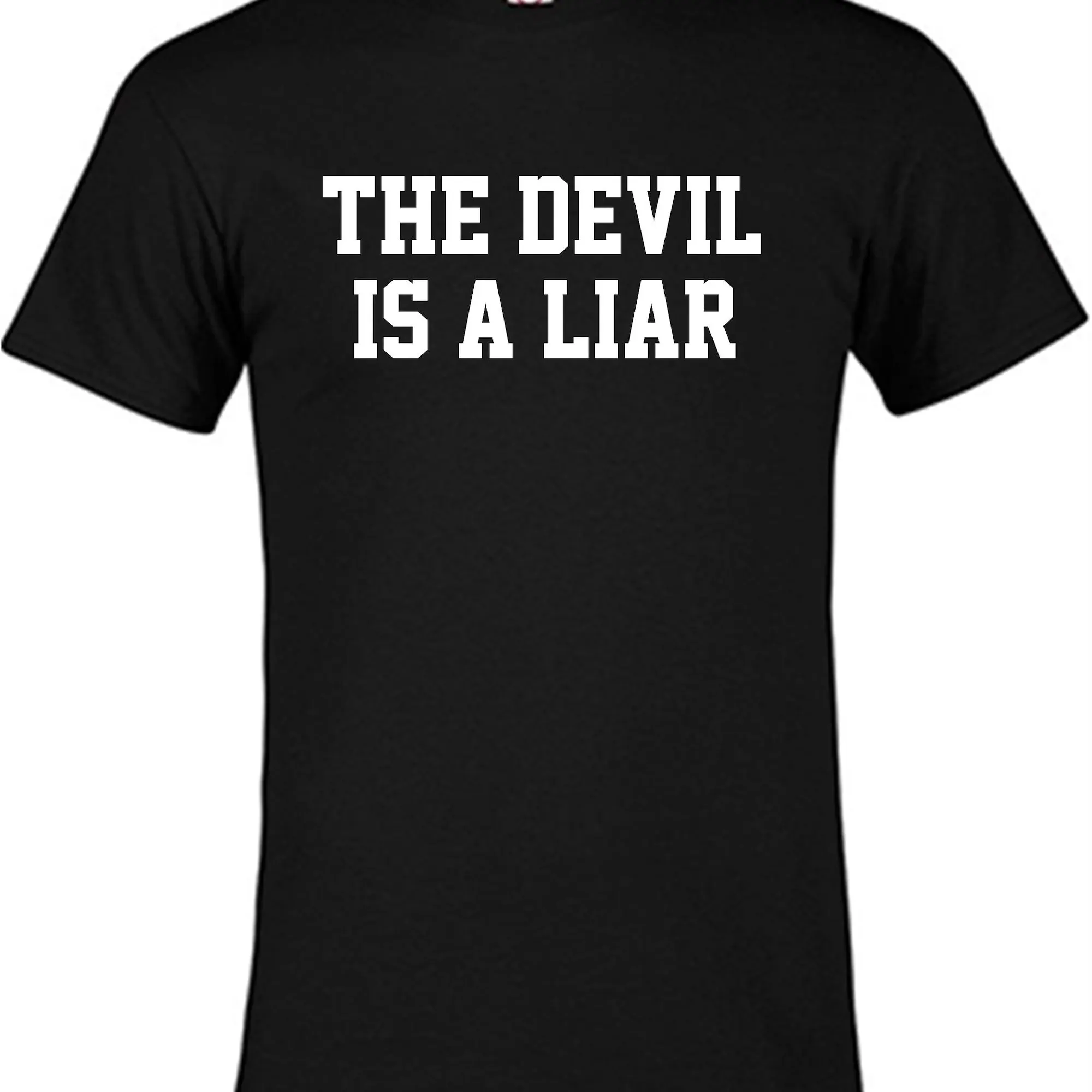 The Devil is a Liar Church Religious God shirt Black love Christian Jesus custom