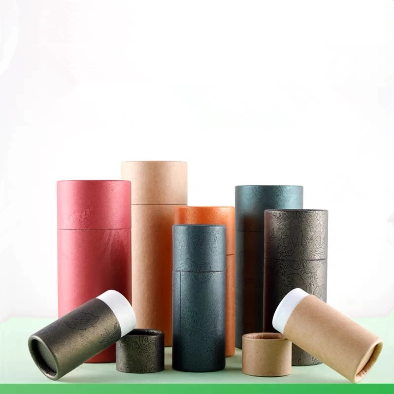 10pcs Eco Friendly Kraft Paper Tubes Biodegradable Cardboard Cosmetic Lip Balm Deodorant Container Tube 10ml 30ml 50ml 100ml view 2