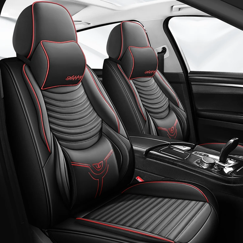 Universal Front Rear 5 Seat Car Seat Cover for SUVs And Sedans Wear-Resistant Breathable Easy to Clean Auto Interior Accessories