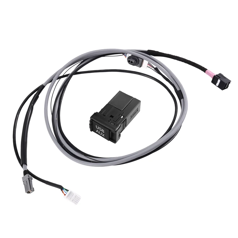 

USB AUX Interface Switch 5 Pin Plug Adapter Harness Cable Kit For Toyota Camry Corolla Reiz RAV4 Prius Verso Highlanders