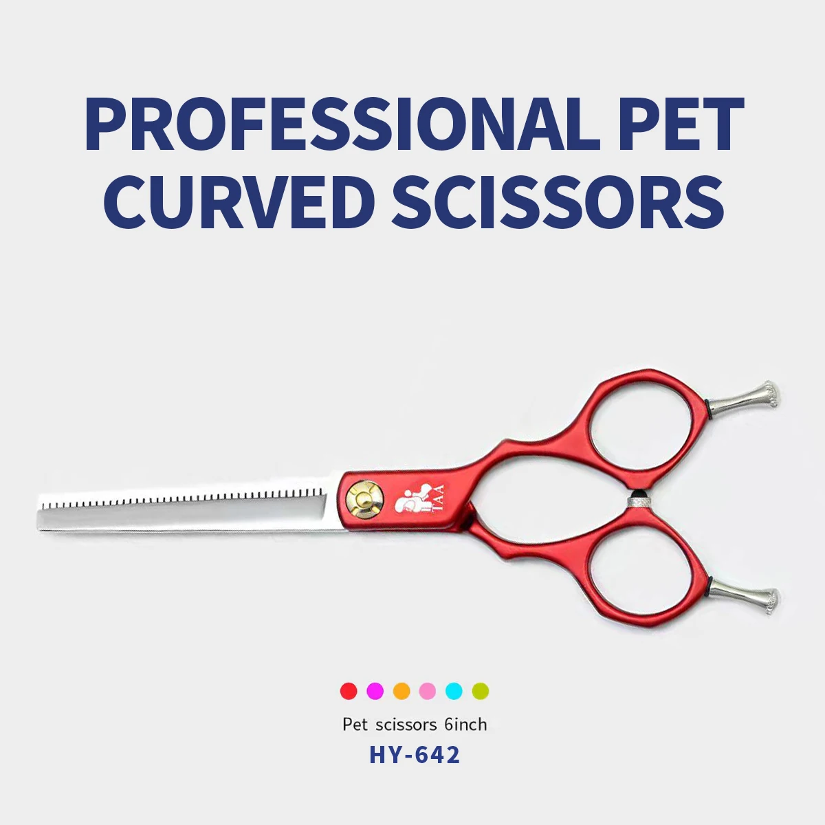 

Professional pet grooming scissors taa it split finishing scissors HY-642 dog cat hair removal fluffy teddy