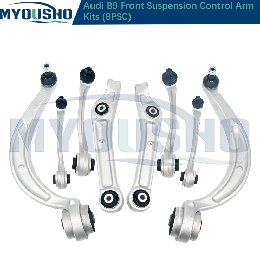 

Myousho For Audi A4 B9 8W2 8WH 8W5 A5 F53 F57 F5A 8pcs Front Suspension Control Arm 8W0407693A 8W0407151C 8W0407505A 8W0407509B