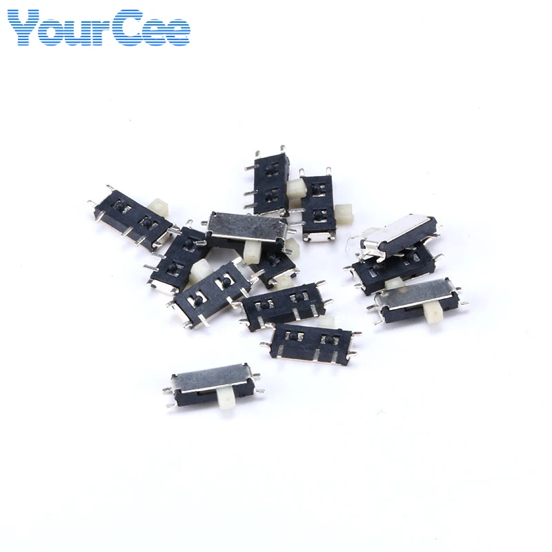 50Pcs MSK-12C02/MSK-02 Toggle Switch 7/8 Pin On/Off 1P2T SPDT SMD Toggle Slide Switch For MP3 MP4 Mini Switch