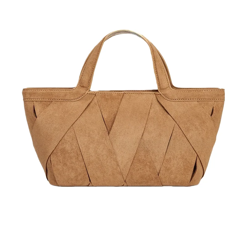 

Винтажная сумка-тоут из искусственной замши для женщин, высококачественная дизайнерская сумка класса люкс, модная новинка, стильная сумка-клатч для шопинга