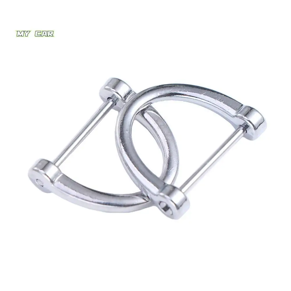 

D Shape Key Holder Thick Rod Classic Buckle Bag Repair Parts D Shape Keyring Car Keychain Bag Repair Buttons D Shape Key Chain