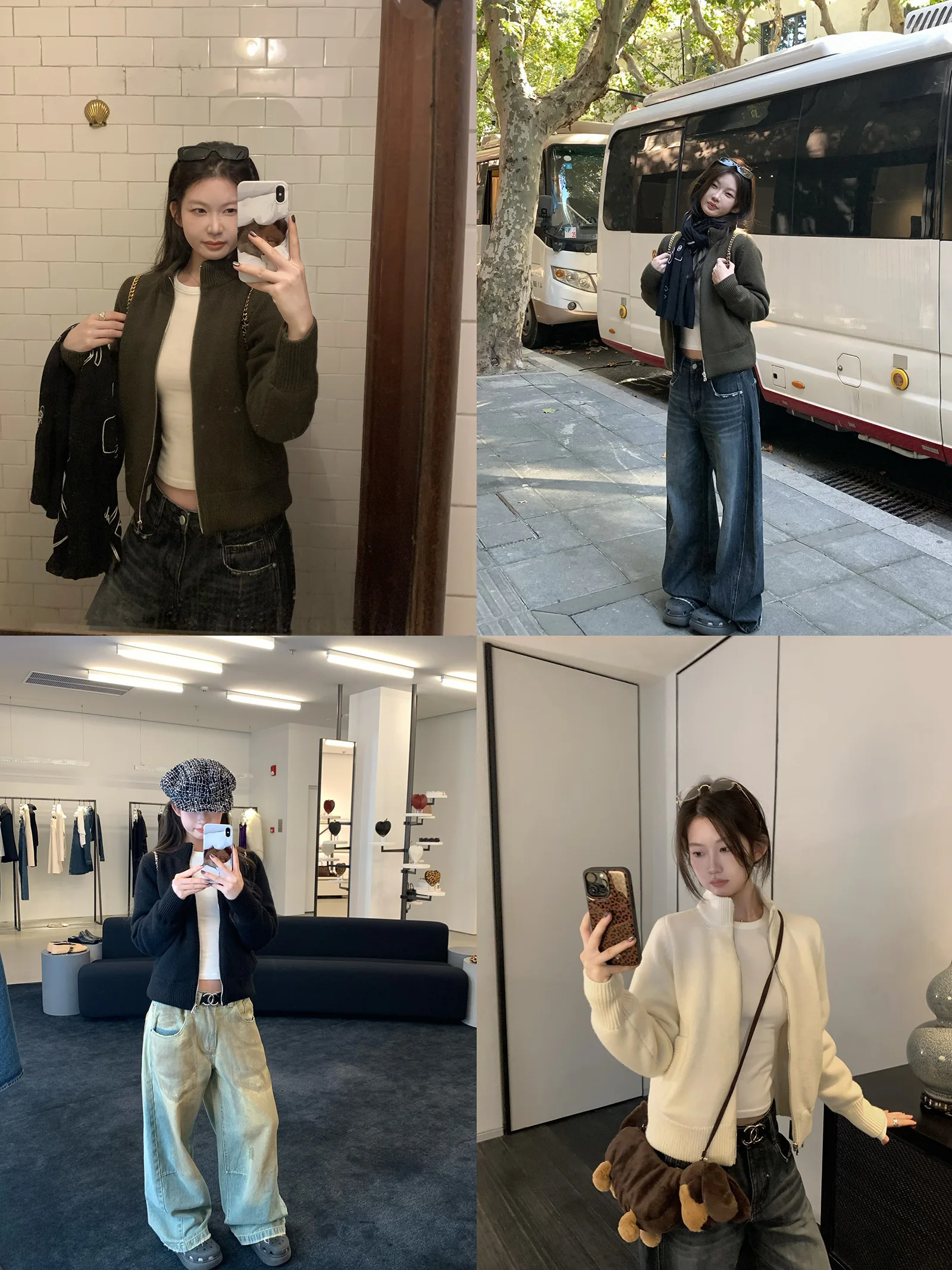 

Теплая шерстяная вязаная куртка на молнии, легкая, в корейском стиле, женское зимнее пальто с воротником-стойкой, верхняя одежда