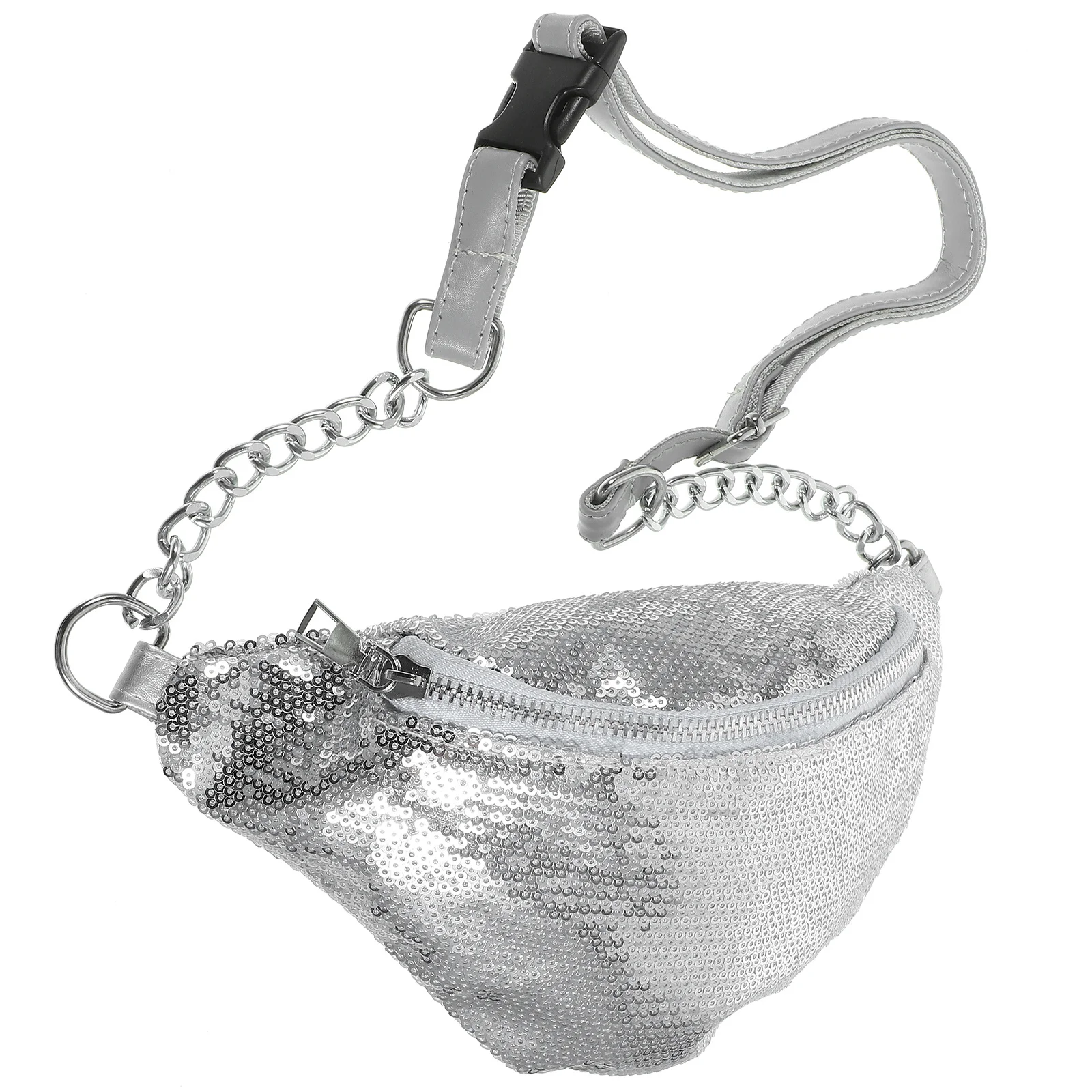 

Поясная сумка с блестками, водонепроницаемая сумка для телефона, серебряная многофункциональная поясная сумка, стильная нагрудная сумка для женщин, бега, путешествий, пешего туризма