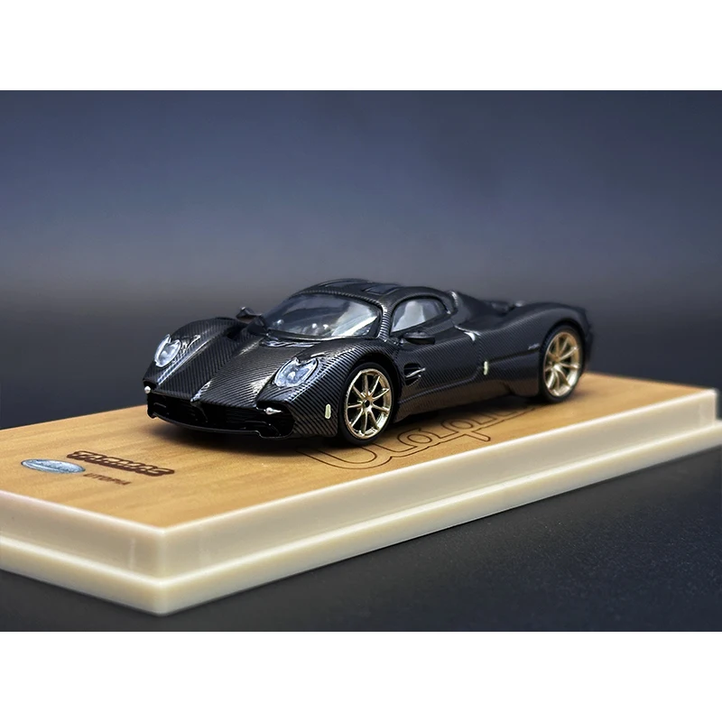 TW In Stock 1:64 Utopia Carbon Fiber Edition Diecast Diorama Car Model Collection Miniature Tarmac Works