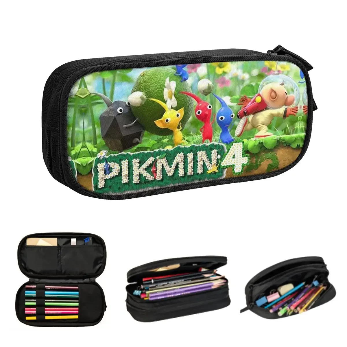 Pikmin Pencil Cases Big Capacity Pen Bags Pen Box Pencil Pouch For Boys Girls Students Stationery School Office