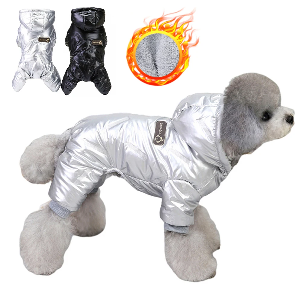 Winter Warme Haustier Hund Overall Wasserdicht Hund Kleidung für Kleine Hunde Chihuahua Jacke Yorkie Kostüme Shih Tzu Mantel Pudel Outfits