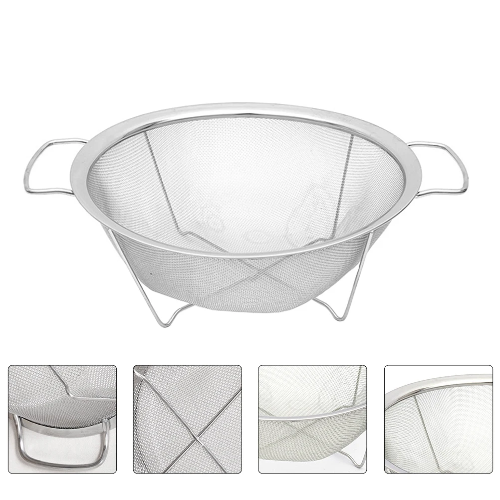 

Sink Drainer Basket and Wash The Vegetables Kitchen Draining Silver Stainless Steel