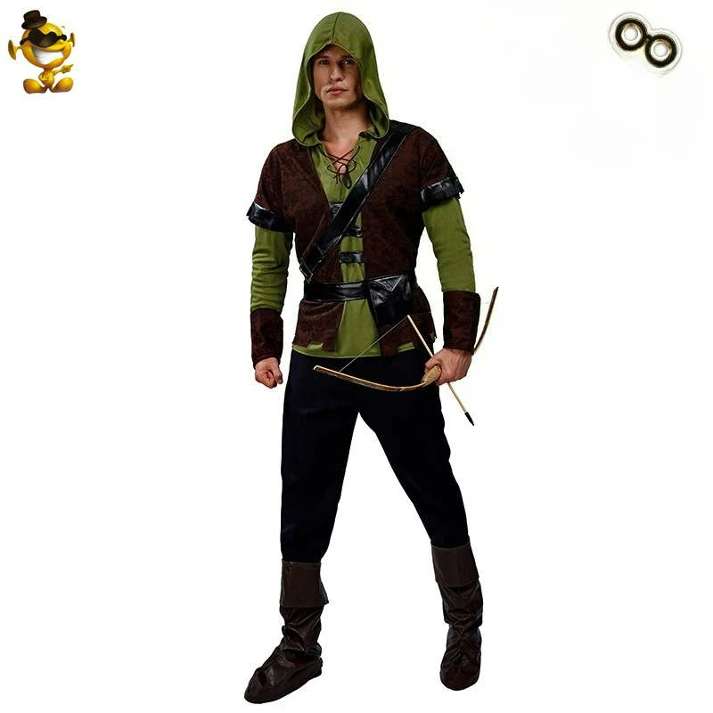 Adult Men's Archer Cosplay Costume European Rogue Stage Party Performance Costume Comfortable Breathable and Personalized