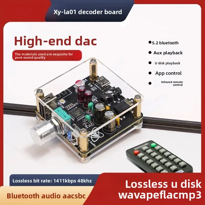 LA01 Lossless Audiophile HIFI5.2 Bluetooth USB Disk Decoding Board Player Audio Receiver Old Audio Amplifier Board