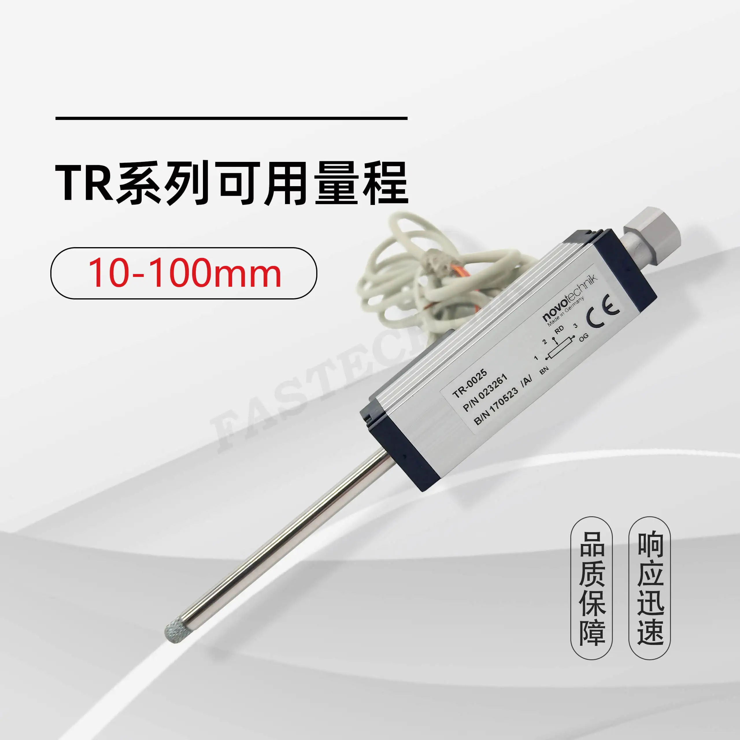 NovoTechnik TR/TRS Series Linear Displacement Transducer