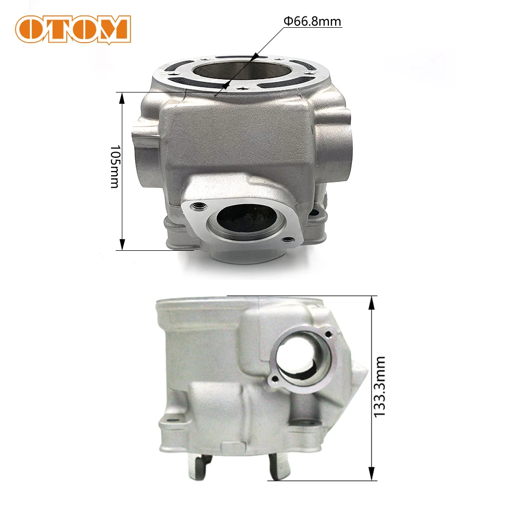 Motorcycle Accessories 66.8mm Air Cylinder Block DT230 MT250 Engine Parts Cylinder Head For YAMAHA LONCIN GPX TSE250R KEWS K16