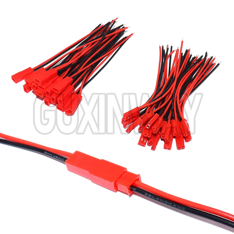 40pcs Male&Female Connector JST Plug Cable DIY 2 Pin Connectors Terminals