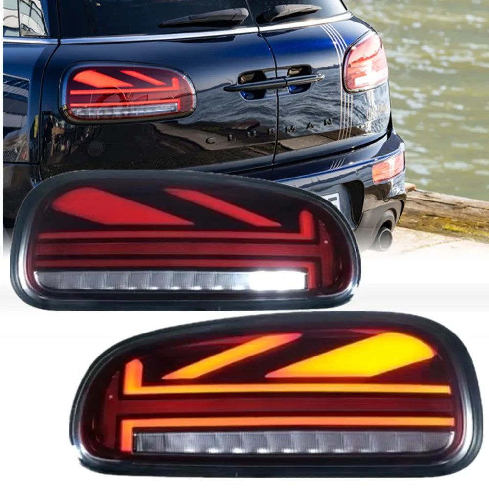 Car LED Tail Lights Assembly for BMW MINI Cooper F54 Clubman 2015-2020  JCW Style Rear Sequential Turn Signal Brake Reverse Lamp