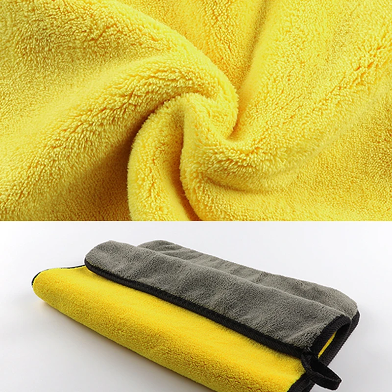 1/2PCS High Quality Microfiber Coral Fleece Car Wash Towel Car Detailing Care Cleaning Drying Cloth Auto Accessories 30/40/60CM