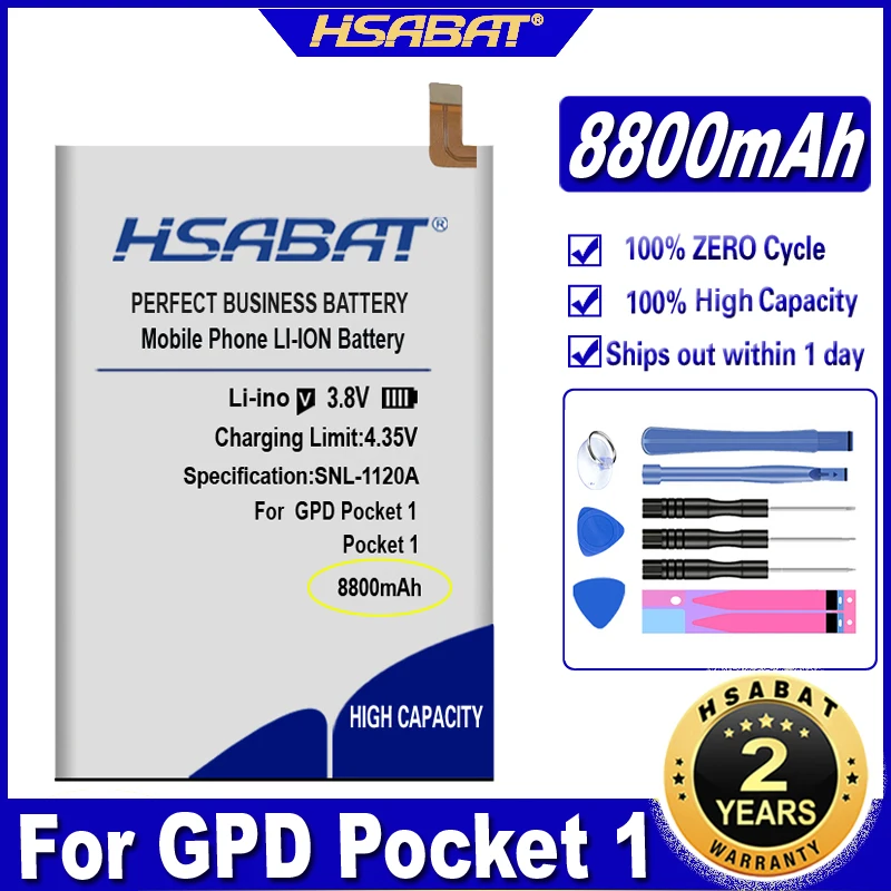 HSABAT Battery for GPD Pocket 2 Pocket2 WIN MAX MicroPC Pocket 1 3
