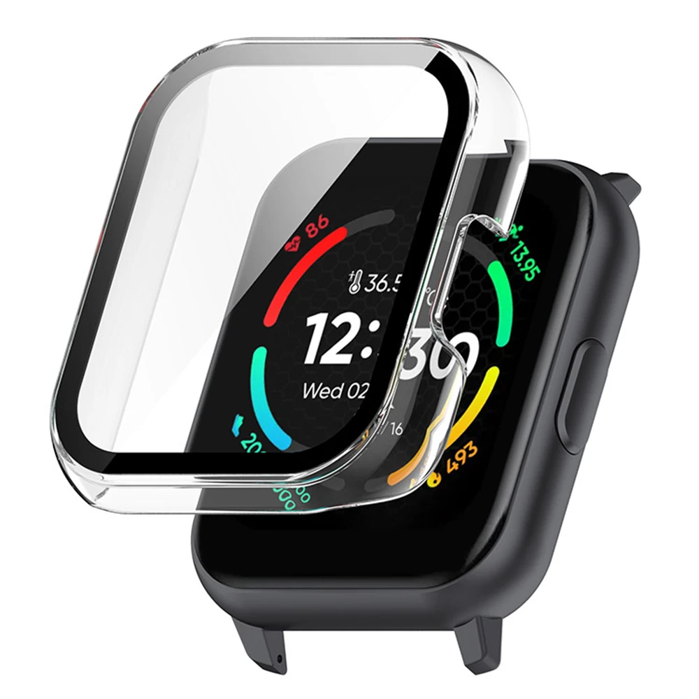 Glas + Abdeckung Für Realme TechLife Uhr S100 Stoßstange Gehärtetem Fall Screen Protector für Realme TechLife Uhr SZ100
