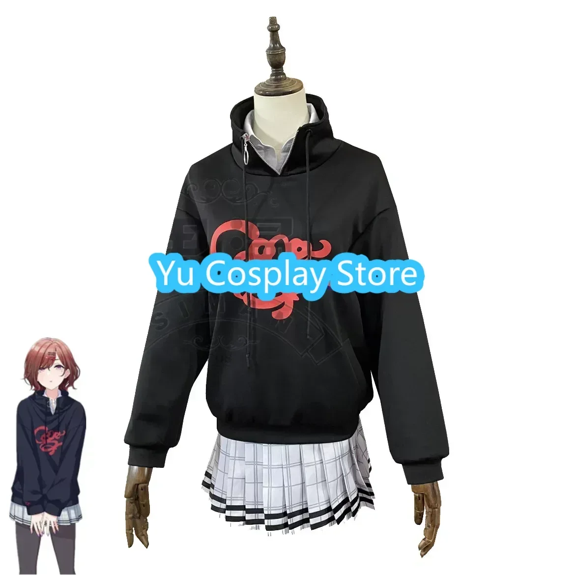 

Yu-Cosplay Higuchi Madoka Cosplay Costumes Women Fancy Party Suit Top Shirt Skirt Halloween Carnival Uniforms Custom Made