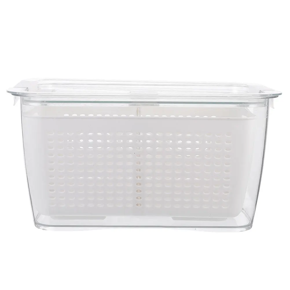 

Freshness Preserving Drainable Fruit Basket Colander Design Refrigerator Storage Kitchen Organizer Berry Grape Strawberry