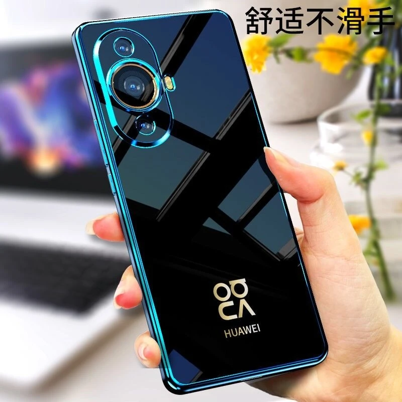 Luxury Case For Huawei Nova 12S 11 Pro 10 SE 10 Soft Silicone Transparent Phone Cover For Nova10 Funda Stylish Shockproof Bumper