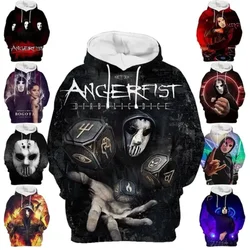 DJ Angerfist Hoodie para homens e mulheres, camisolas Hip Hop Personality, roupas de qualidade, Haikyuu Hoodies, outono e inverno