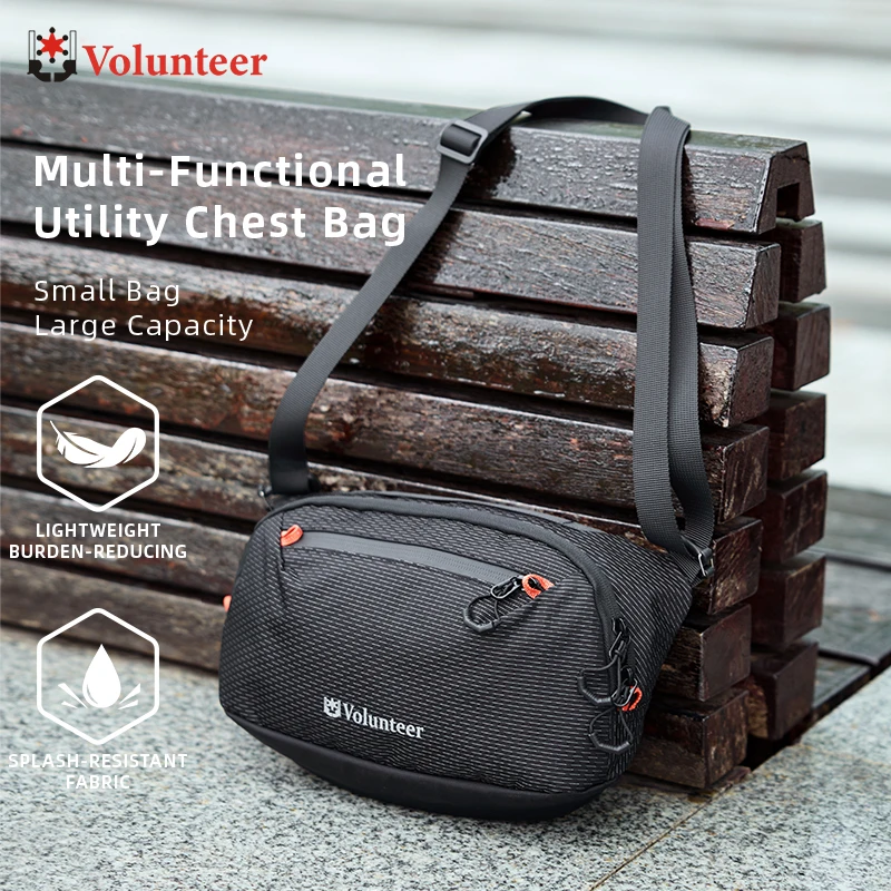 VOLUNTEER Crossbody Phone Bags for Men Casual Waterproof Lightweight Shoulder Bag Man Multi-Pocket Small Sling Bag Male 1991-02
