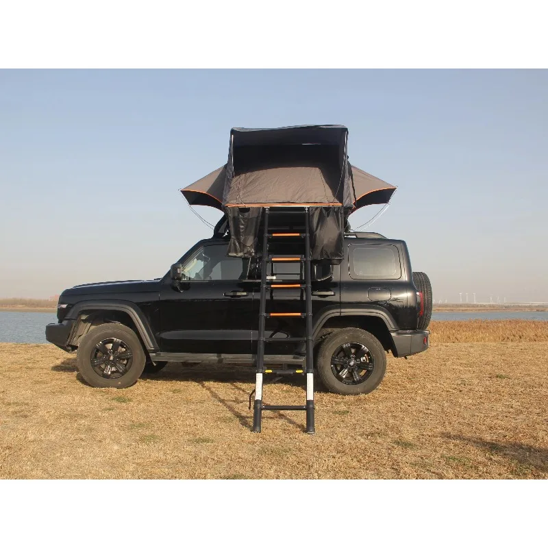 حجم كبير 4 شخص التخييم SUV 4x4 سقف الألومنيوم خيمة مقاوم للماء هارد شل سيارة على السطح خيمة سقف علوي خيمة للبيع #4