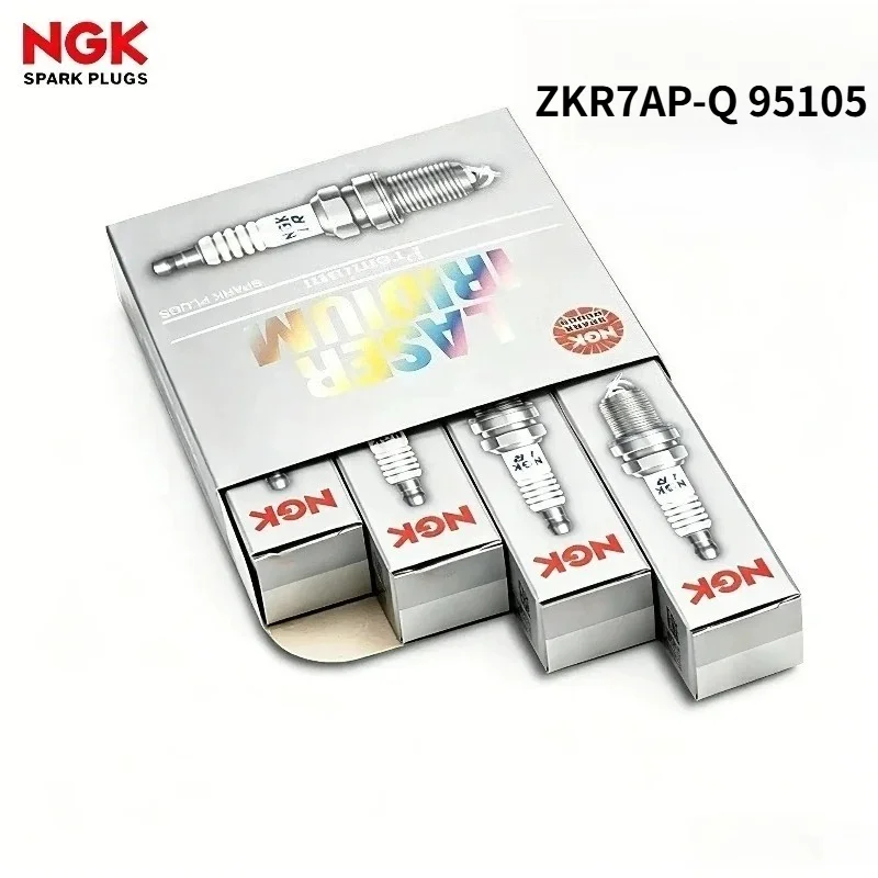 NGK Laser Platinum 4 Electrode Spark Plug ZKR7AP-Q 95105 Cross Reference OE 101905606A Fits Audi A8L VW Touareg Phaeton Multivan
