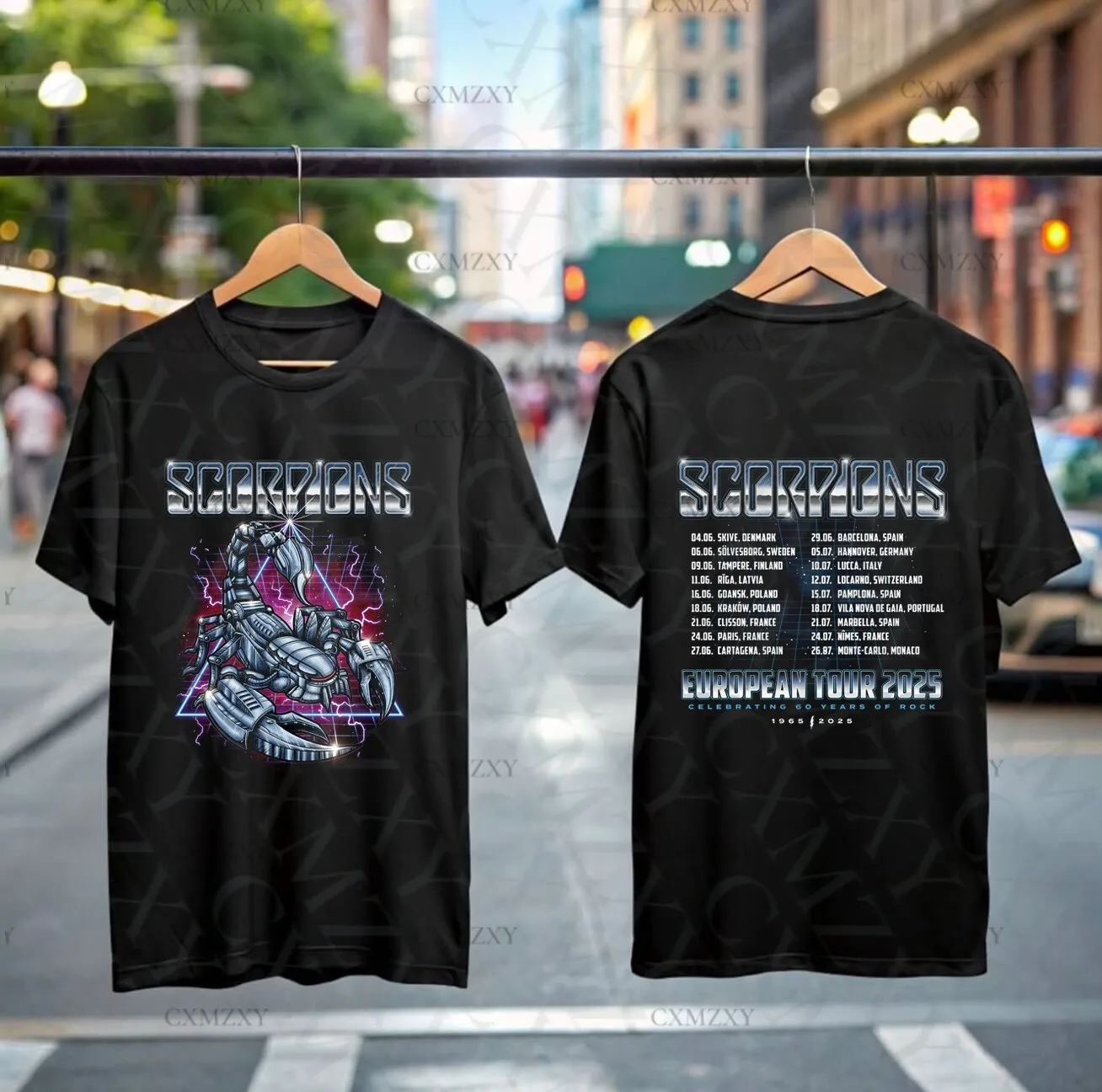 

Scorpion 60th Anniversary Tour 2025 100% Cotton T-Shirt Rock Band Tee Gift for Metal Fans